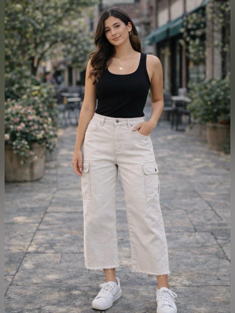 SONG 90s Boyfriend Cargo Jean